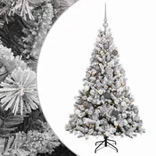 Vidaxl Umjetno božično drevo z okrasnimi kroglami 150 cm 150 LED
