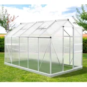 AKCIJA! ALU PLASTENIK - STAKLENIK Flora 6 m2 - 312 x 192 x 201 cm