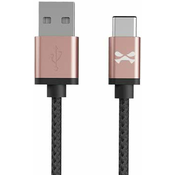 Ghostek - NRGline USB-C 0,9m , Black/Rose (GHOCBL003)