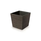 Prosperplast Saksija Furu square low eco wood s300w, Kafa
