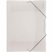 Karton P+P Karton P+P Opaline mape z zavihki in elastičnim trakom, A4, prozorne