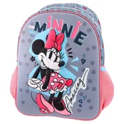 Predškolski ranac 3D Minnie Mouse Fabulous Tico, Sivi