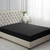 Svilena Plahta - Midnight Crna - Standard (135cm x 190cm)