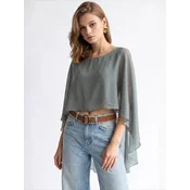 MixRay Bluza Blusen pastelno zelena