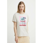 Pamucna majica Protest Prtglassy za žene, boja: bež, 1611043