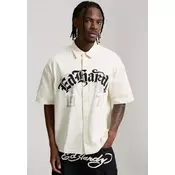 Ed Hardy Srajca  ecru / svetlo siva / črna
