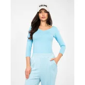 Pastelno modra bluza RUE PARIS