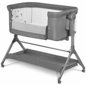 Lionelo potovalna posteljica Leonie Plus, Grey Stone