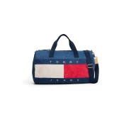 Tommy Jeans Putna torba  bež / plavi traper / crvena / bijela