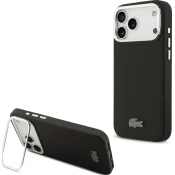 Lacoste Iconic Petit Pique Camera Stand MagSafe Zadní Kryt pro iPhone 17 Pro Max Black