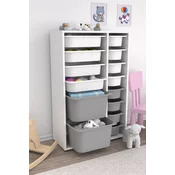 HANAH HOME Višenamenska polica Rine 2D4K8U White Grey
