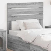 Vidaxl Vzglavje z vzglavjem Siva Sonoma 75 cm Konstruiran les