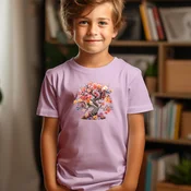 Camiseta Majica sa štampanim printom Cam 411, Decija, Svetlo roze