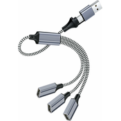 Generic USB C Splitter Dual USB Data Y Splitter Adapter USB-C moški na USB ženski polnilni kabel USB 2.1 OTG pretvorniški kabel Hub za MacBook, USB-C telefone, bliskovne diske, kamere, tiskalnike, (21127346)