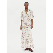 TWINSET Poletna obleka 251TP2770 Écru Slim Fit