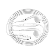 OEM Mayaxess, Žične USB-C slušalke za Galaxy Z Flip 5 z vgrajenim mikrofonom, Bela, (5000299405)