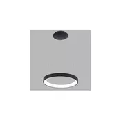 LED2 - LED Lestenec na vrvici BELLA SLIM LED/38W/230V 3000/4000K črn