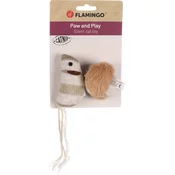 FLAMINGO Miš s loptom i ketnipom, smedi