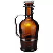 ich-zapfe Biersiphon 2L rjav - Steklena karafa za domače pivo, stilna in praktična, (5000216566)