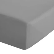 Siva napenjalna rjuha iz perkala 90x190 cm Easy Iron Percale – Catherine Lansfield