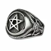 Prstan ETNOX - Big Pentagram - SR699