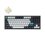 Keychron Keychron Q3 Max QMK/VIA Brezžična mehanska tipkovnica po meri/Carbon Black/Jupiter Banana/Q3M-M4, (5000060427)