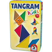 Tangram za otroke - sestavljanka v pločevinasti škatli