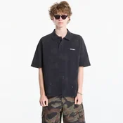 Majice Carhartt WIP S/S Painter Polo UNISEX Black Destroy Wash, Splatter XL