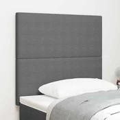 LED glava kreveta Svijetlo siva 90 cm Kordura tekstil