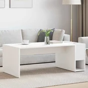 vidaXL Klubska miza Bela 101,5 x 50 x 37 cm Konstruiran les