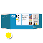 HP 90 Yellow 400 ml Ink Cartridge For use in the  DesignJet 4000 series  printers (C5065A)