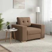 Sofa fotelja smeda 100x78x80 cm tkanina