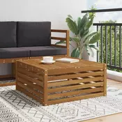 Vanjski stol Cvrsto drvo akacije Prirodna 79 x 79 x 37 cm
