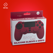 Silicone Skin + Grips (Red) (FR-TEC FT0016) PS4