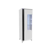 Vitrina RRC8, Boja: Bijela + sjajni bijeli + sjajno crna