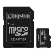 SDXC KINGSTON MICRO 64GB CANVAS SELECT Plus, 100MB/s, C10 UHS-I, adapter