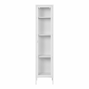 Bela kovinska vitrina 40x180 cm Brisbane – House Nordic