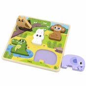 Viga taktilne puzzle šuma