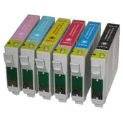 Komplet FENIX E-T0482~0486+E-T0481bk kartuš za tiskalnike Epson Stylus Photo R200, R220, R300, R300M, R320, RX500, RX600, RX620, RX640 - komplet FENIX E-T0482 + 0483 + 0484 + 0485 + 0486 + E-T0481bk