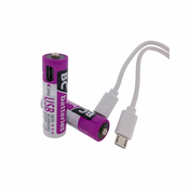 Micro USB polnilne AA baterije 1000mAh 4 kos