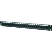 MANHATTAN Patch panel CAT6 UTP patch panel 24 portos 1U crno