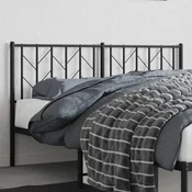 Vidaxl Kovinsko nadomestno vzglavje črno 150 cm