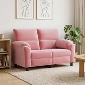Vidaxl Kavč Roza 154 x 85 x 93 cm Žamet