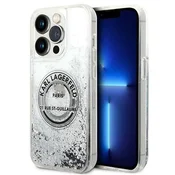 Karl Lagerfeld Karl Lagerfeld Liquid Glitter RSG ovitek za iPhone 14 Pro Max (6.7), srebrna