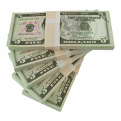 Northix Ponarejen denar - 5 ameriških dolarjev (100 bankovcev)