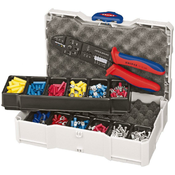 Knipex klešta za izolovane i neizolovane kablove u TANOS MINI-systainer® plasticnoj kutiji sa standardnim kablovskim konektorima (97 90 25)