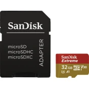 SanDisk Extreme microSDHC 32GB 100MB/s UHS-I U3 klasa 10 + adapter