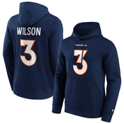 Russell Wilson 3 Denver Broncos Graphic pulover sa kapuljacom