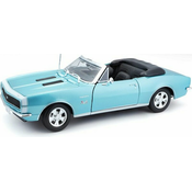 Maisto - 1967 CHEVROLET CAMARO SS 396 CONVERTIBLE, kovinsko turkizna, 1:18