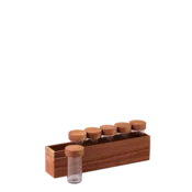 Posodice za začimbe v stojalu 7 kosov Agat 32,9 x 6 x 11,6 cm - FLOW Wooden - 593716